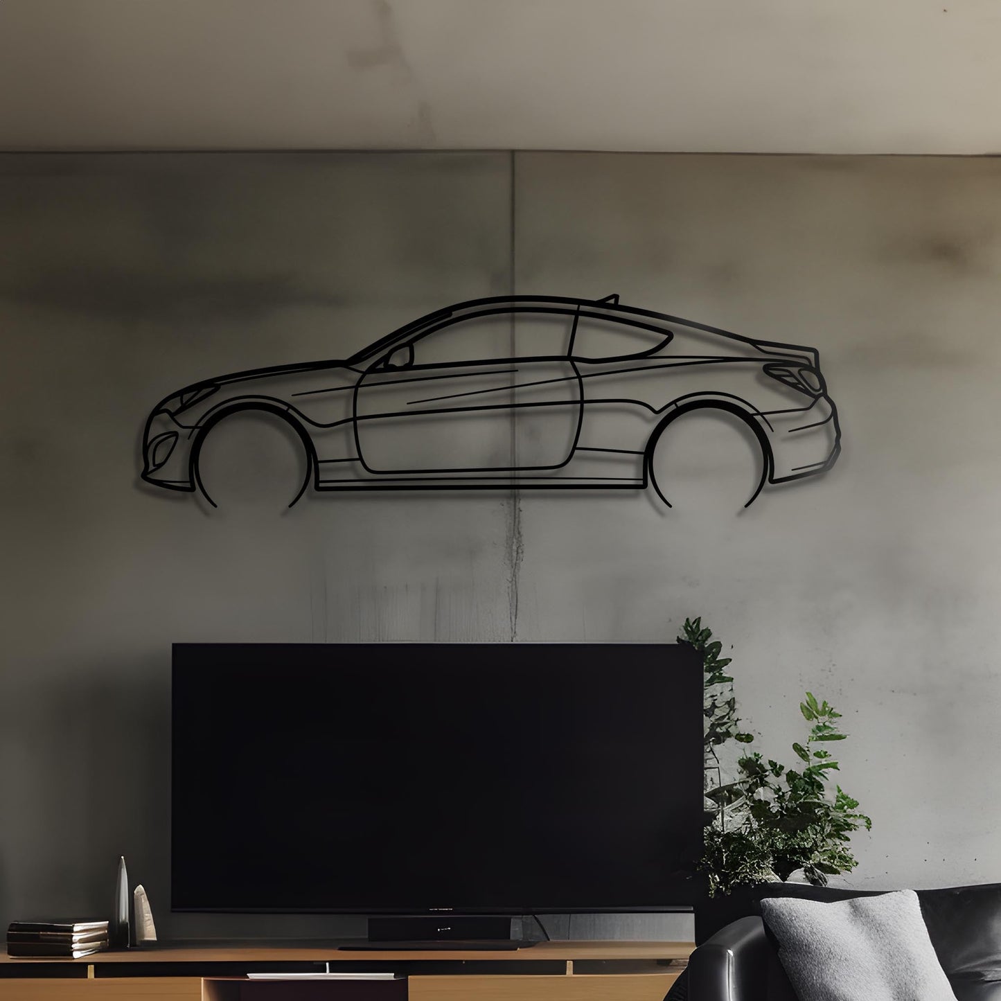2013 Genisis Coupe Metal Silhouette