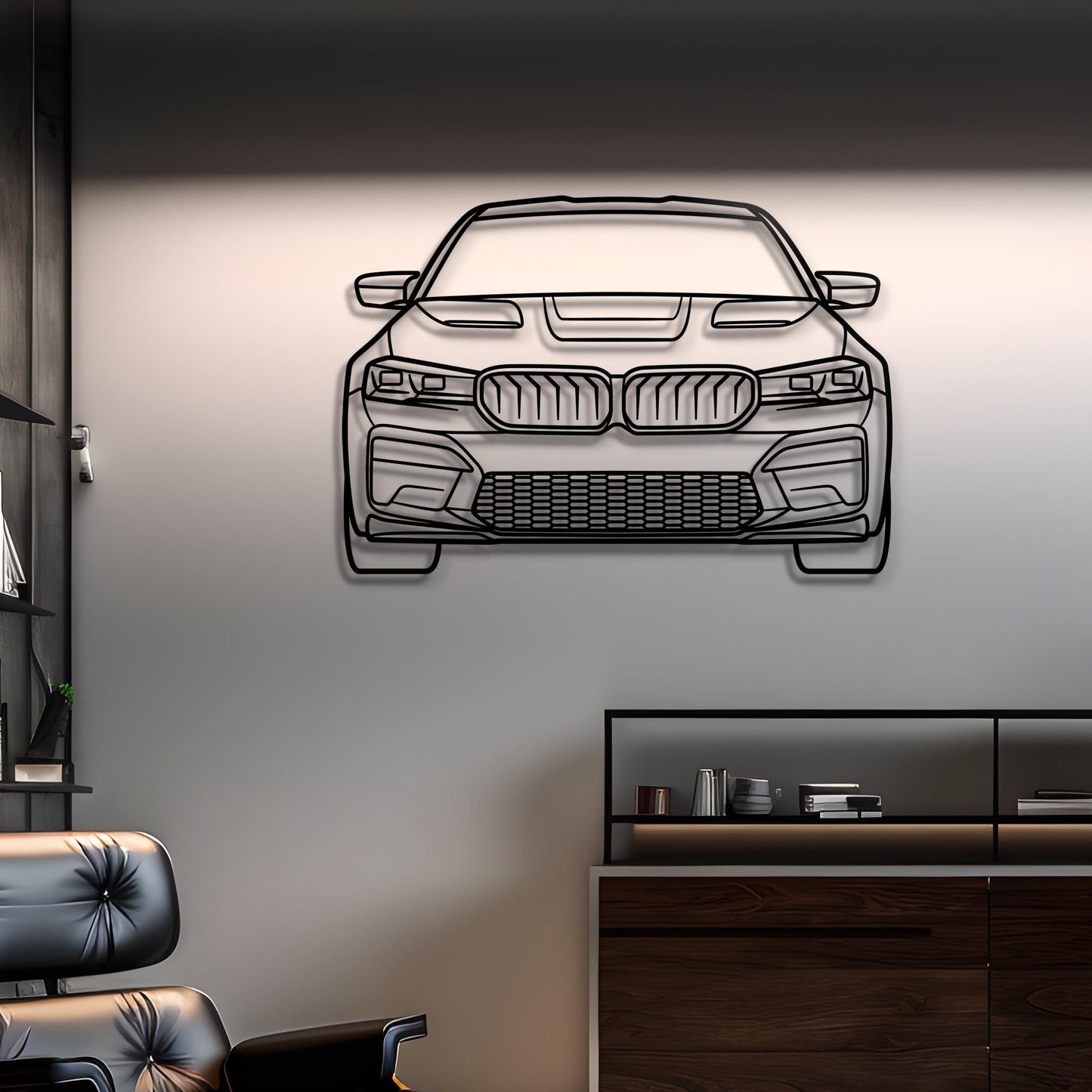2021 M5 CS Front Metal Silhouette