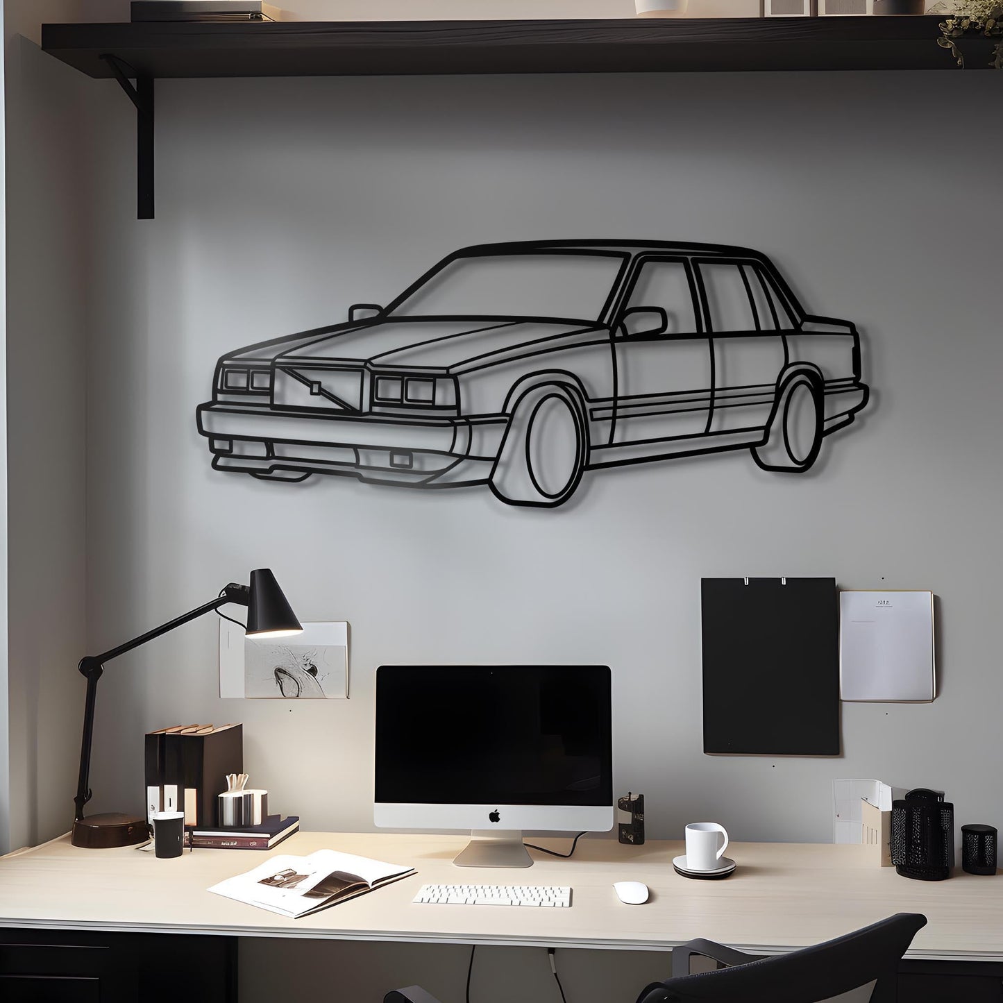 1988 744 Diagonal Metal Silhouette