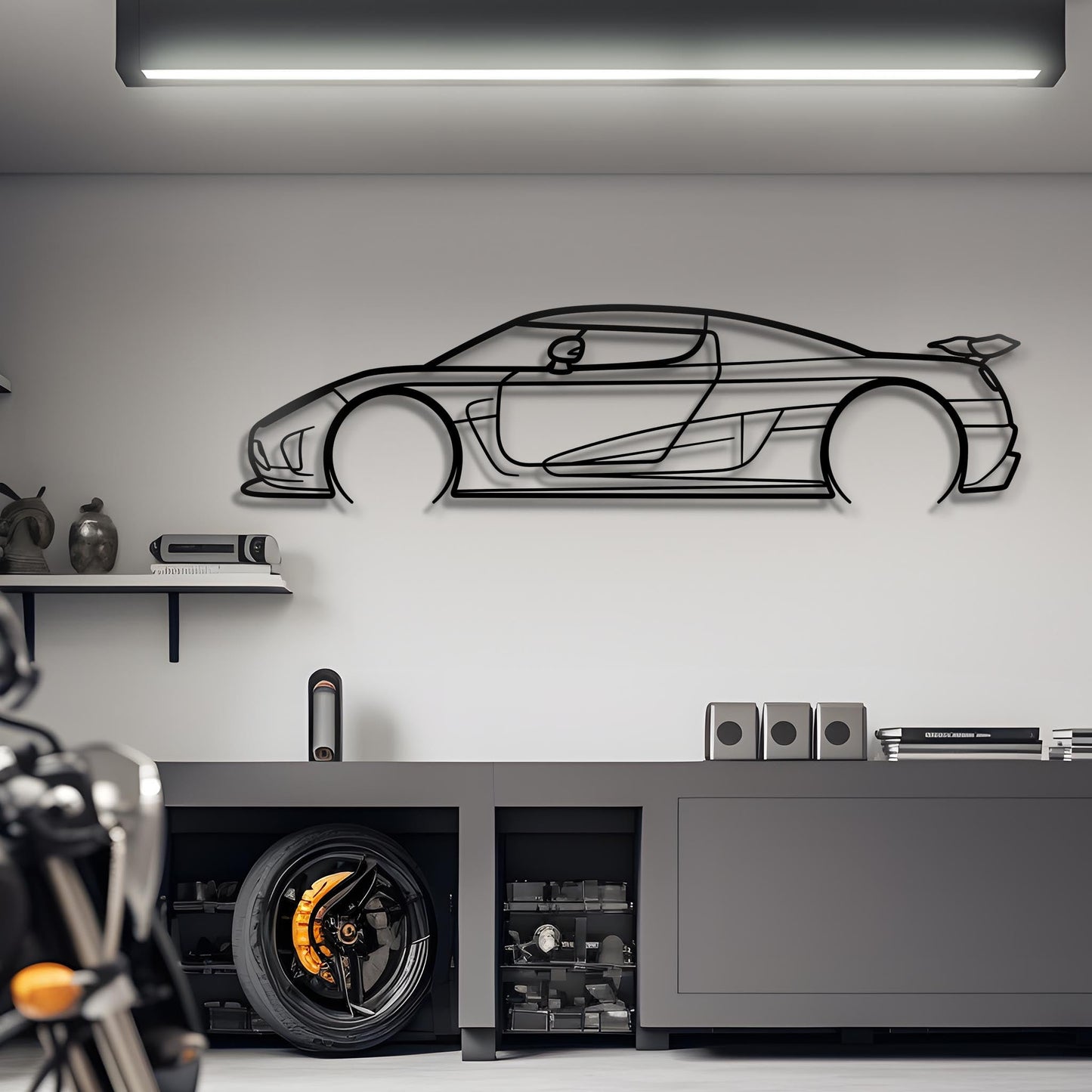 2014 Agera R Metal Silhouette
