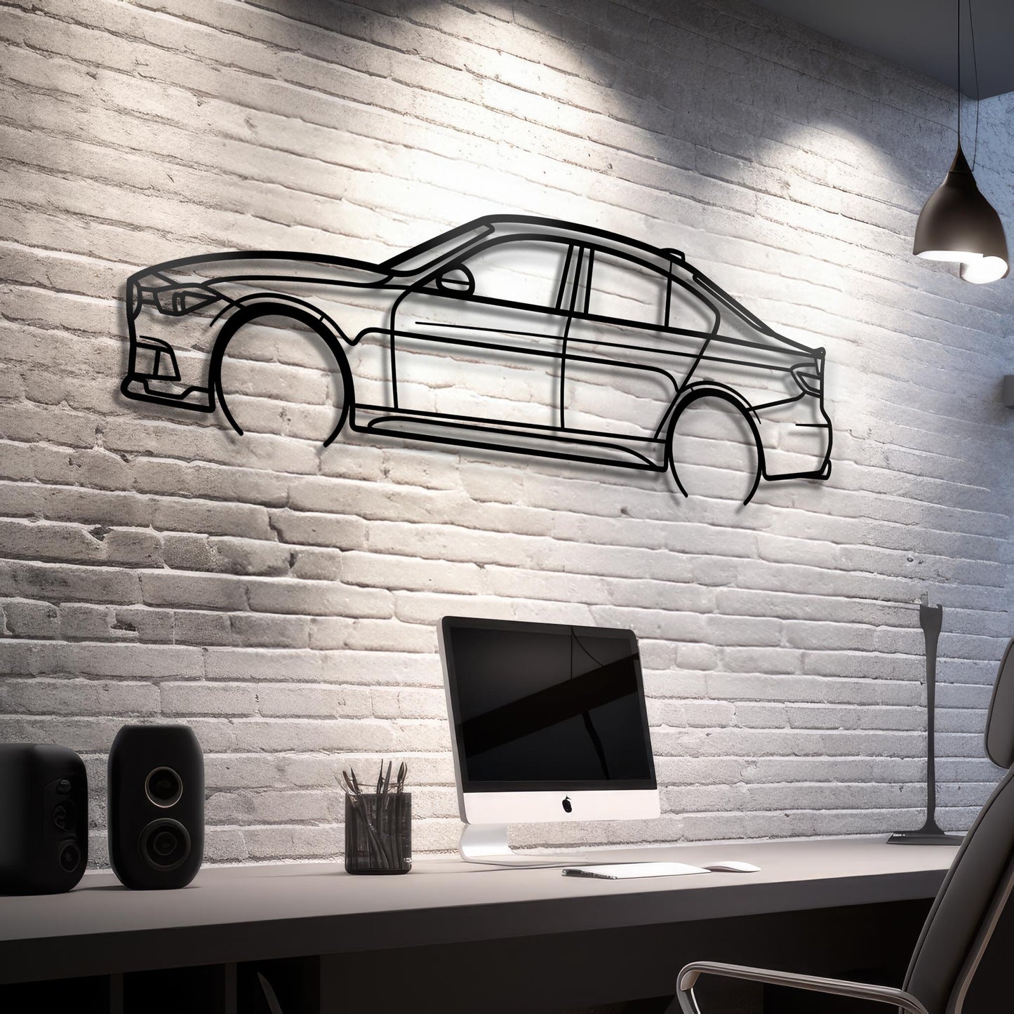 2014 F30 M Sport Metal Silhouette