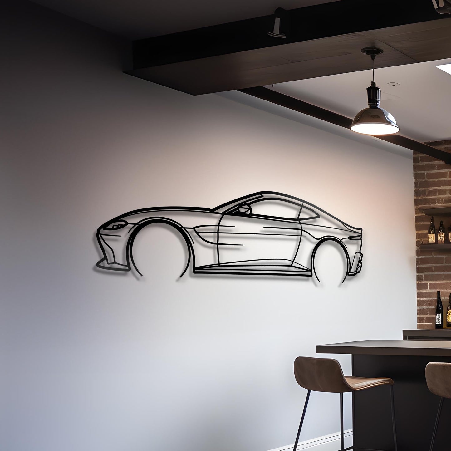 2020 Vantage V8 Metal Silhouette
