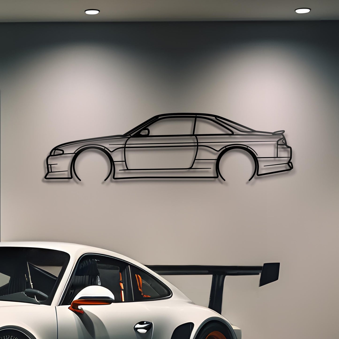 1993 Silvia S14 Metal Silhouette