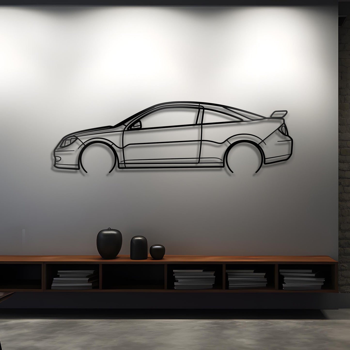 2009 Cobalt SS Metal Silhouette