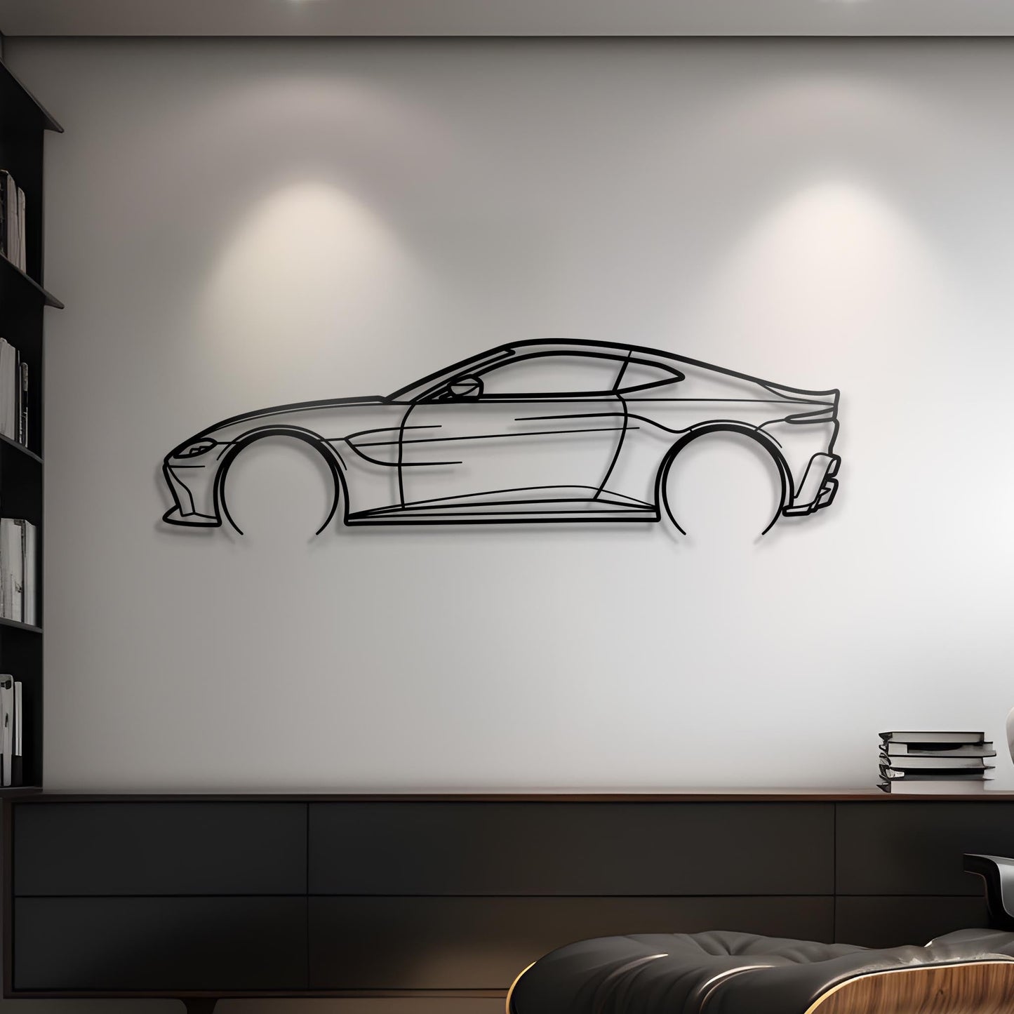 2020 Vantage V8 Metal Silhouette