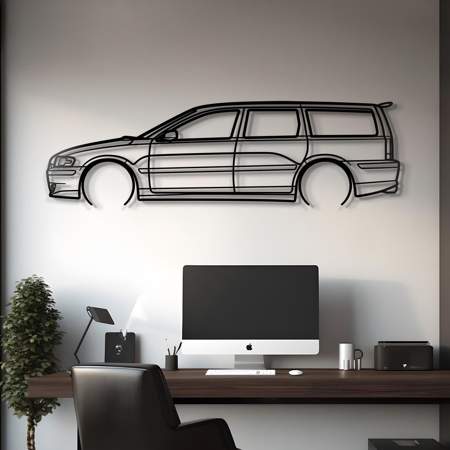 2005 V70 R Metal Silhouette