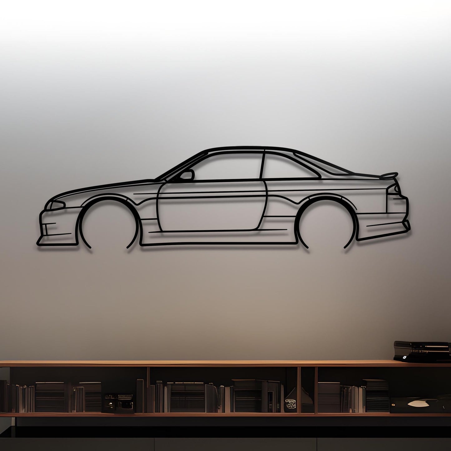 1993 Silvia S14 Metal Silhouette