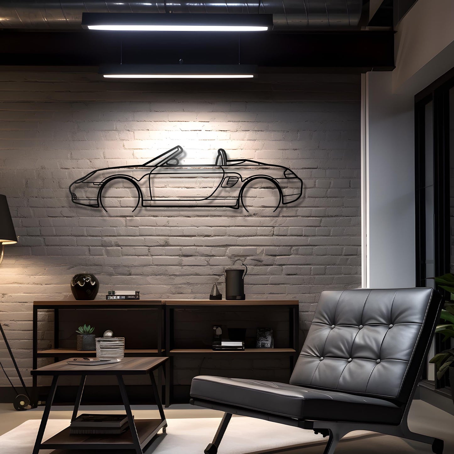 1997 Boxster Metal Silhouette