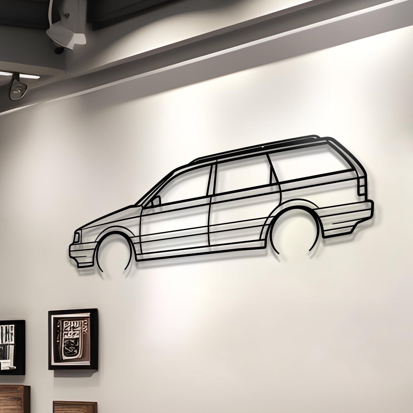 1990 Passat B3 Variant Metal Silhouette