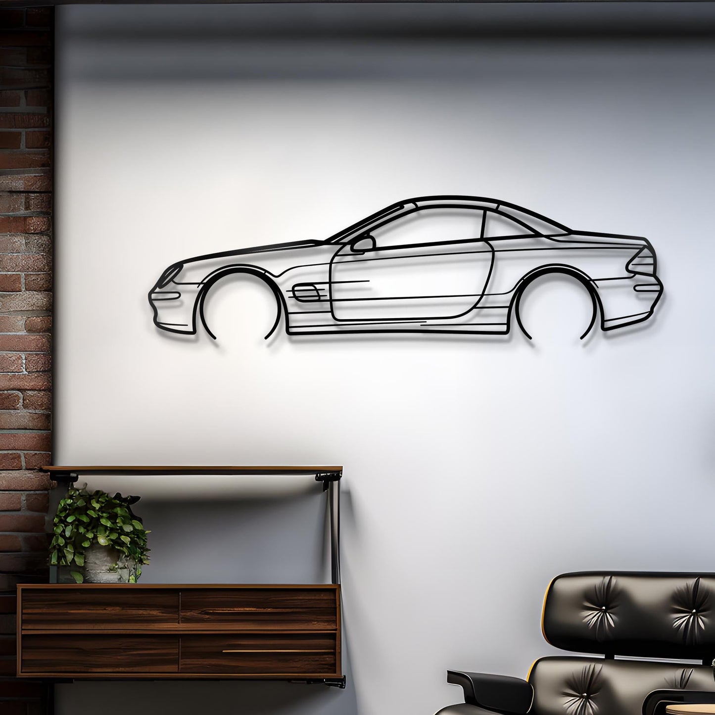 2004 SL500 Metal Silhouette