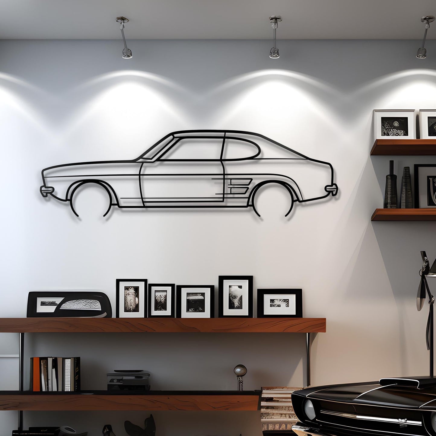 1969 Capri MK1 Metal Silhouette