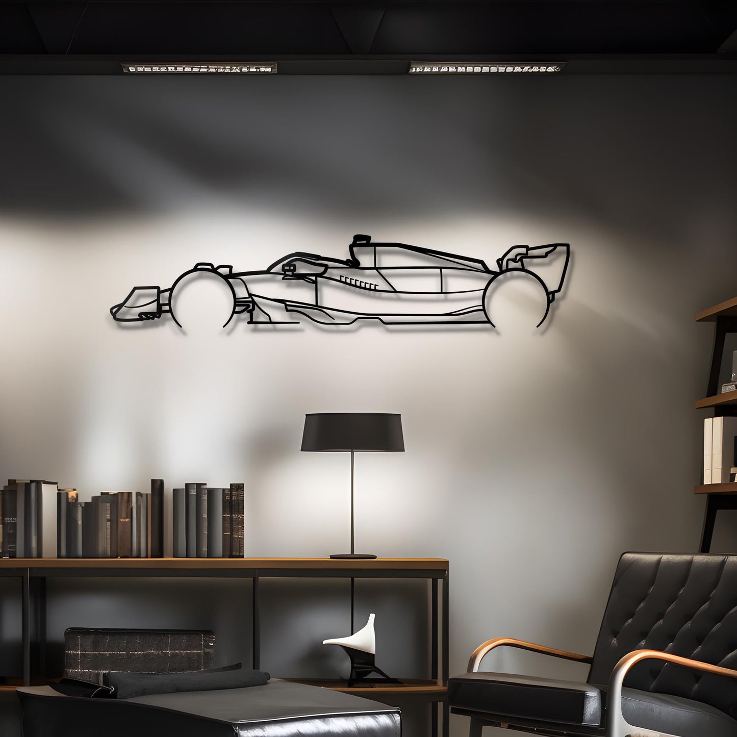 2023 AMG F1 Car Metal Silhouette