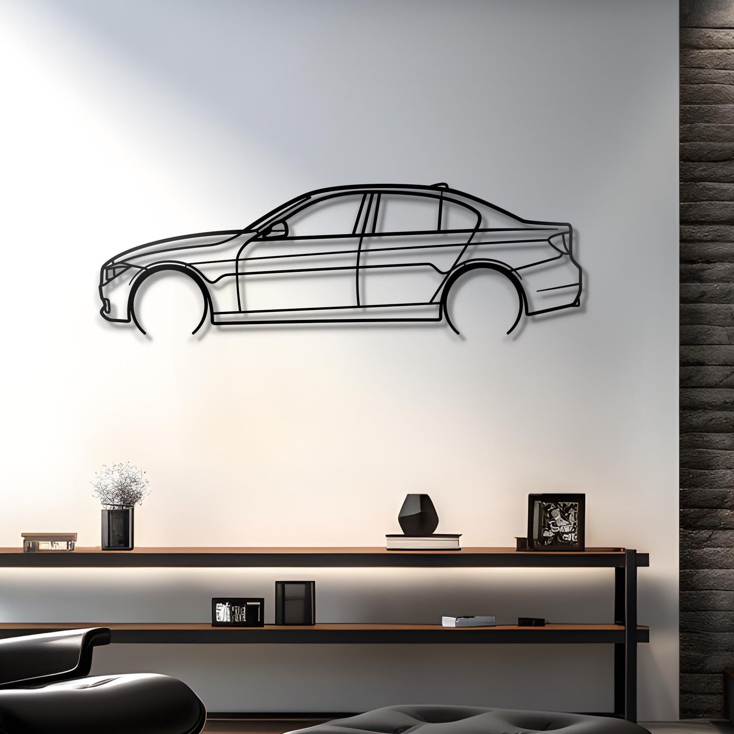 2015 328i Metal Silhouette