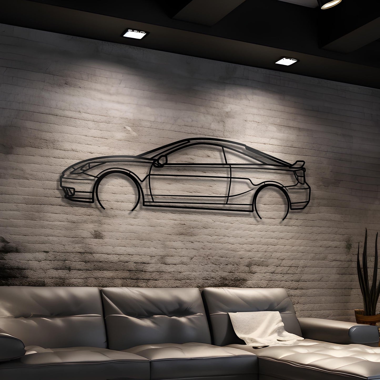 2000 Celica Metal Silhouette