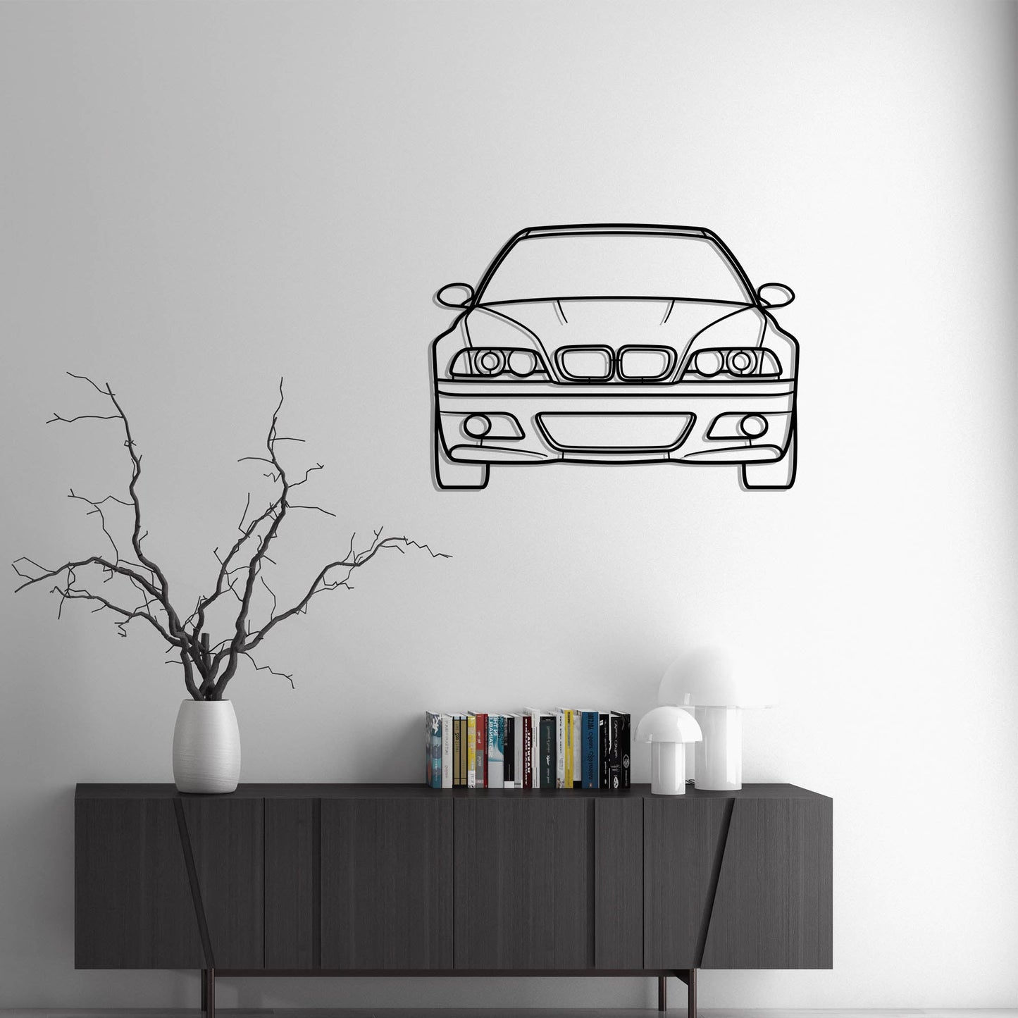 1992 E36 M3 Front Metal Silhouette