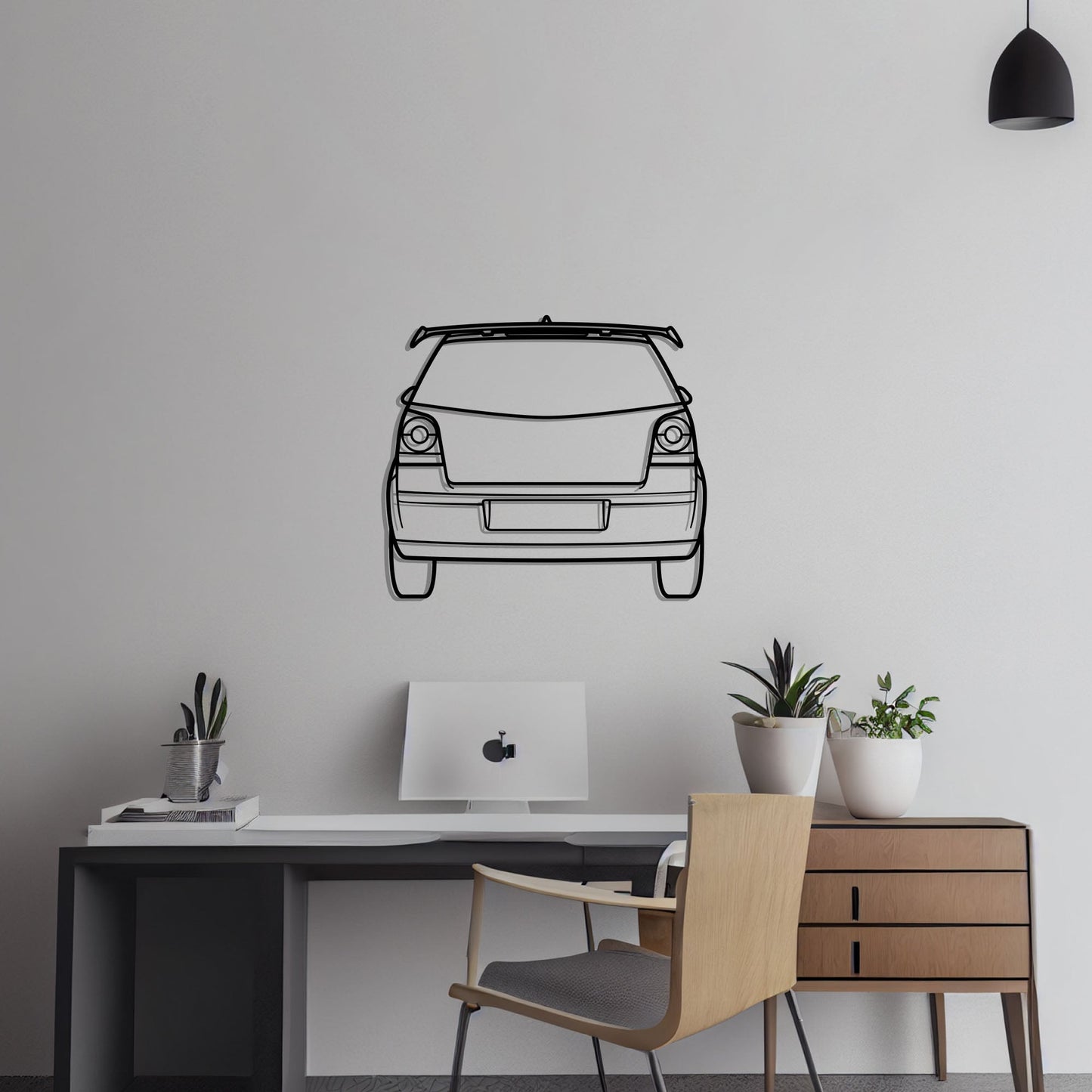2007 Polo Back Metal Silhouette