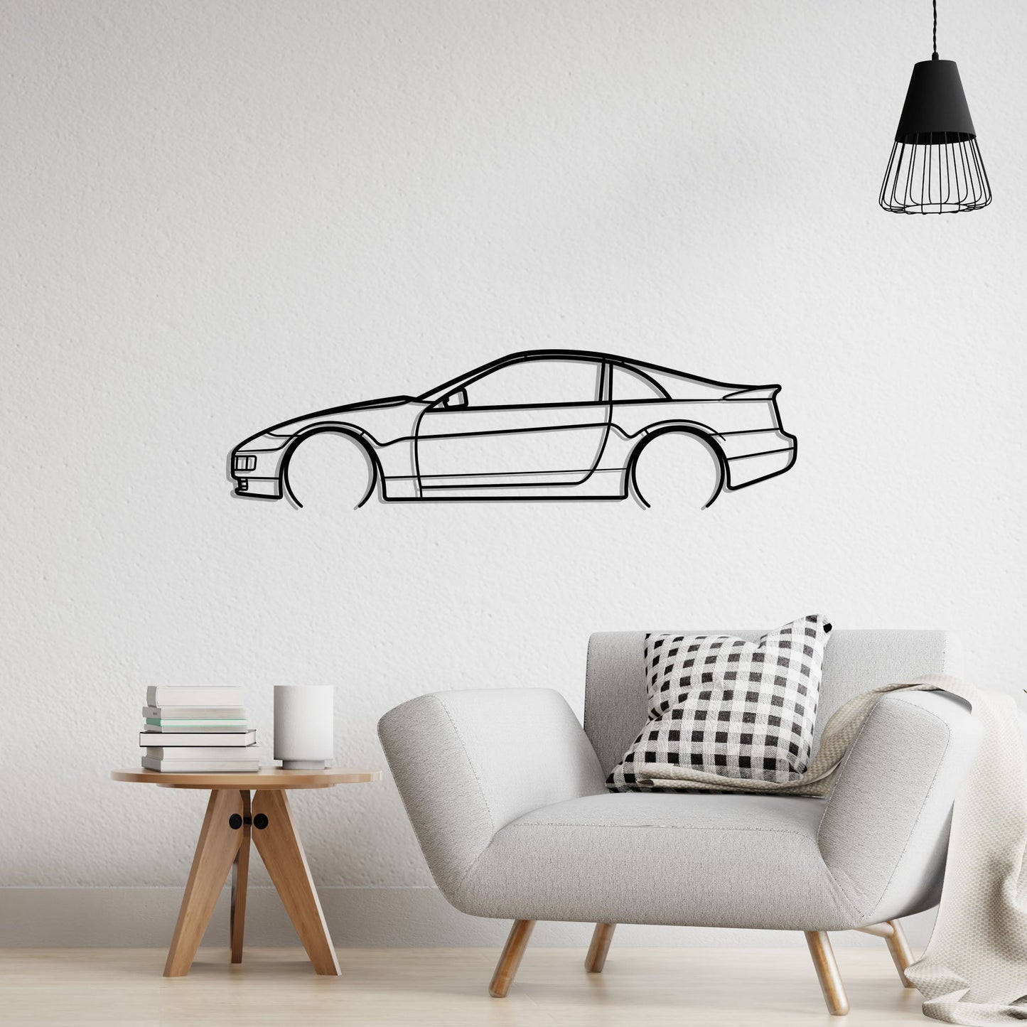 1990 300ZX Z32 Metal Silhouette