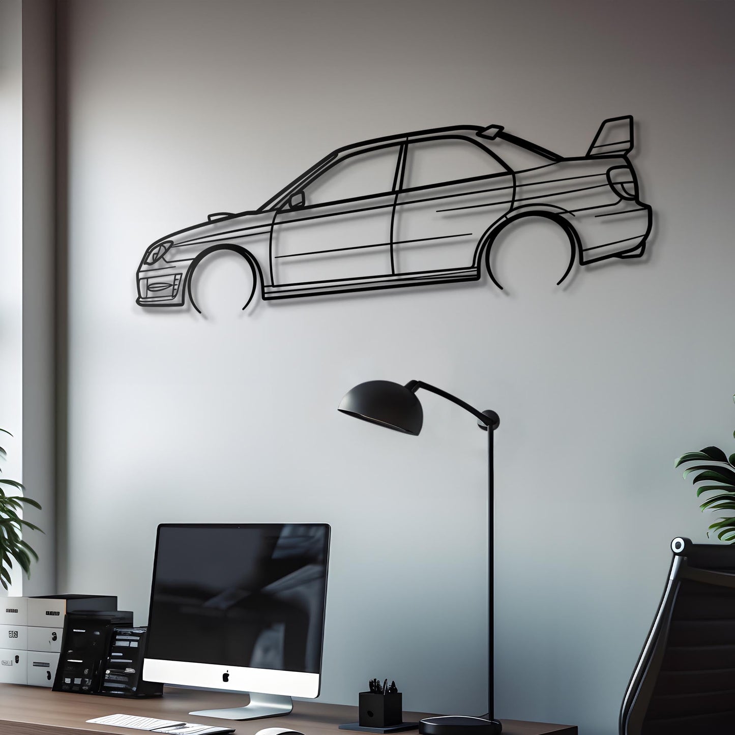 2006 Impreza WRX STI Metal Silhouette