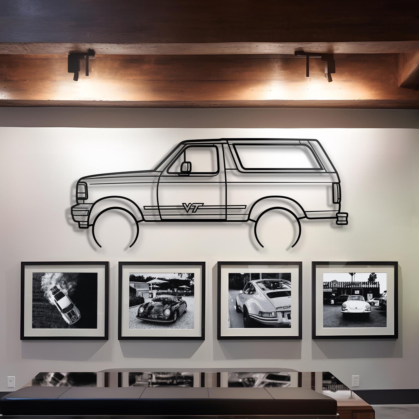 1992 Bronco Metal Silhouette