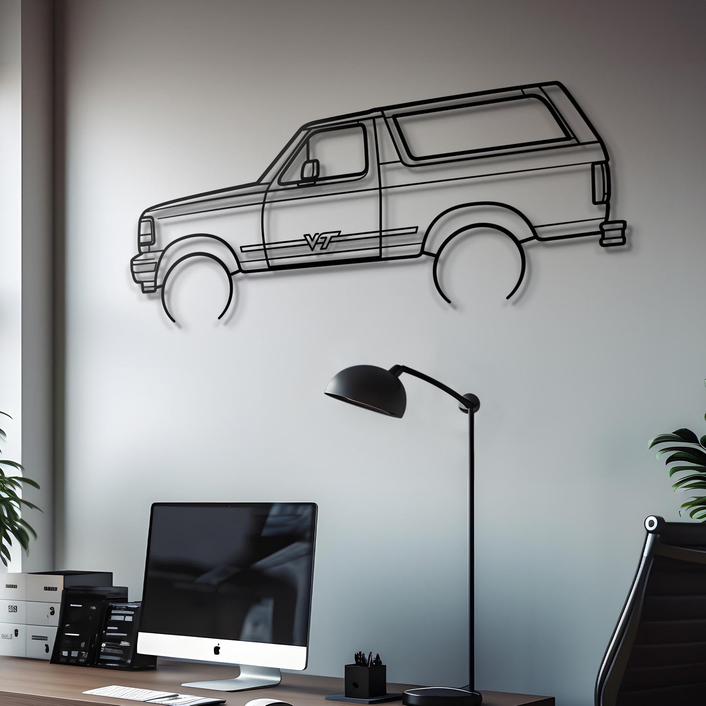 1992 Bronco Metal Silhouette
