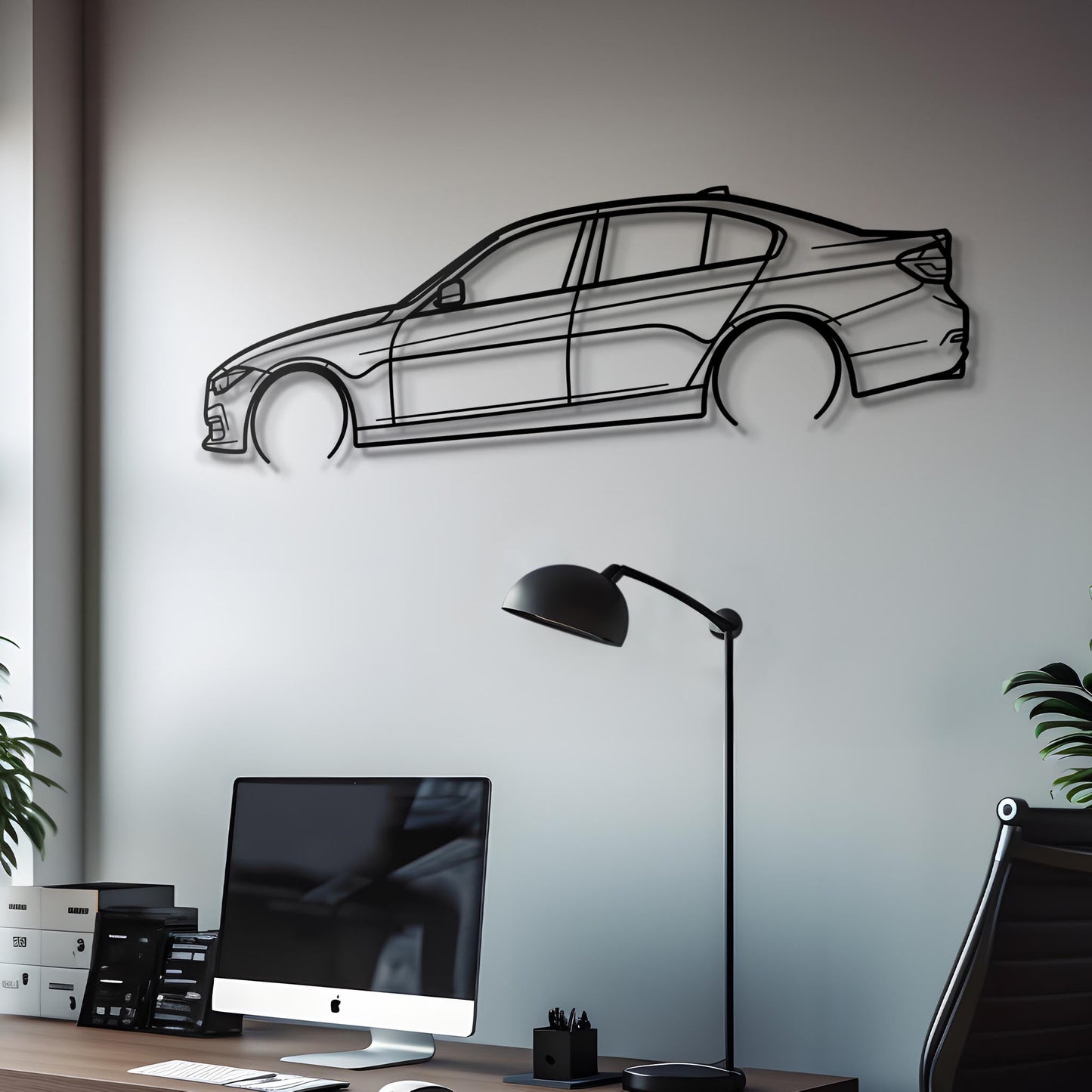 2016 320i Metal Silhouette
