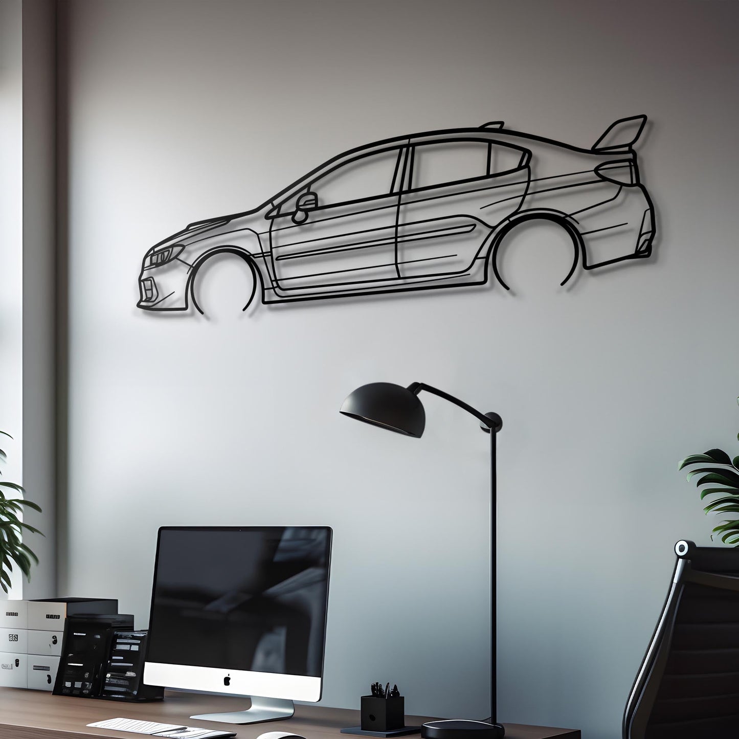 2021 WRX STI Metal Silhouette