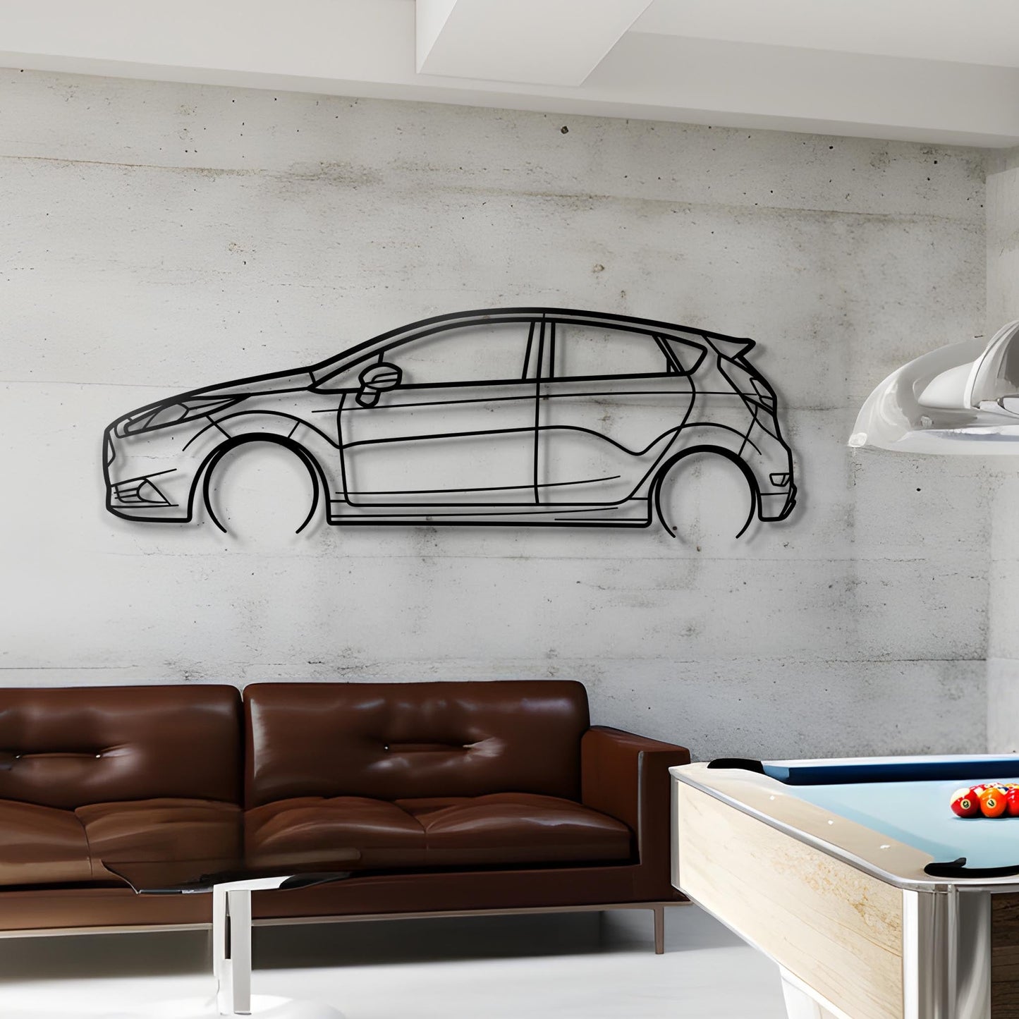 2015 Fiesta ST Metal Silhouette