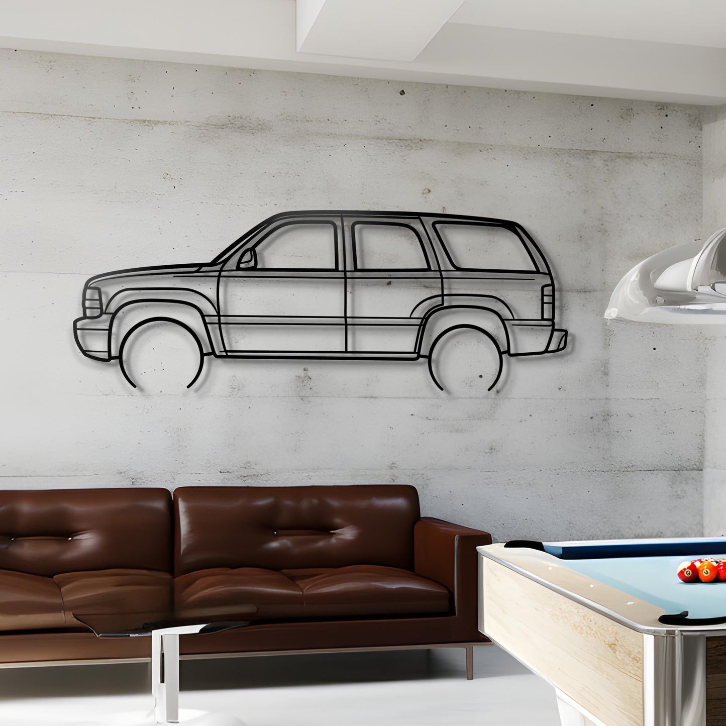 2004 Tahoe Metal Silhouette