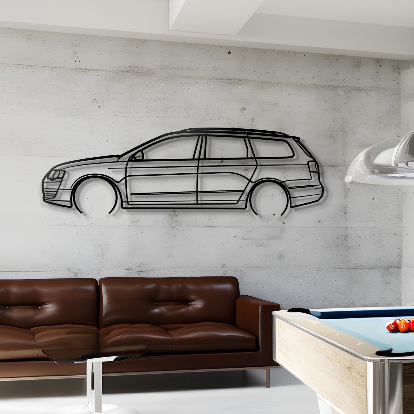 2010 Passat Estate Metal Silhouette