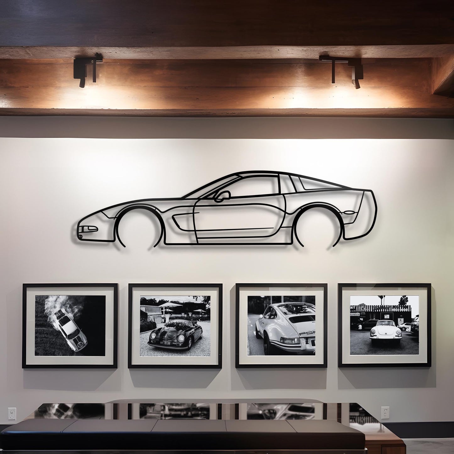 2004 Corvette C5 Metal Silhouette