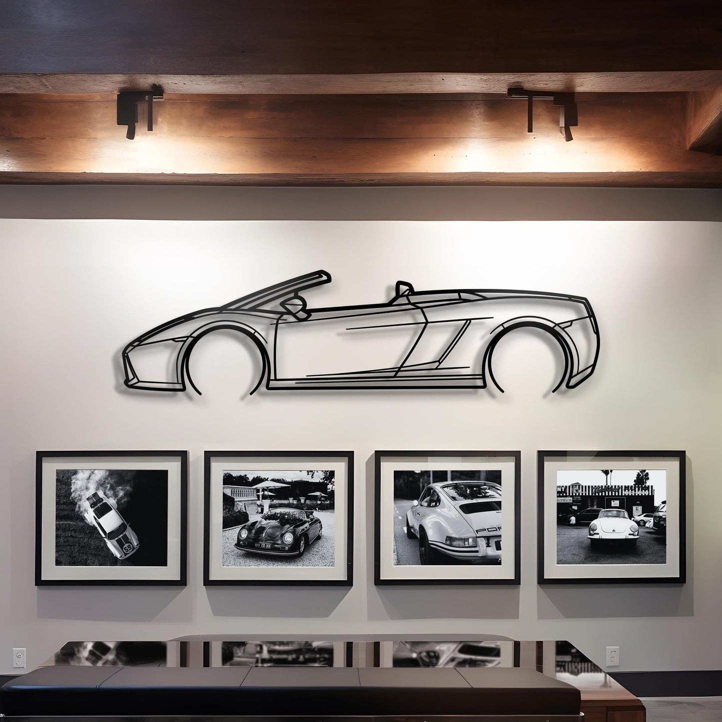 2007 Gallardo Spyder Metal Silhouette