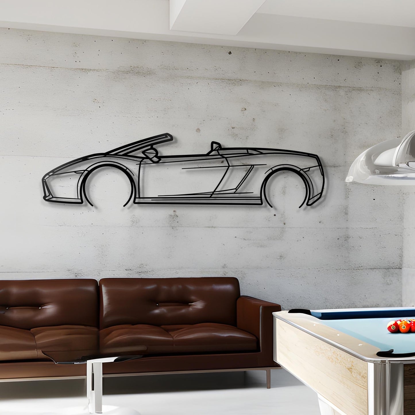 2007 Gallardo Spyder Metal Silhouette