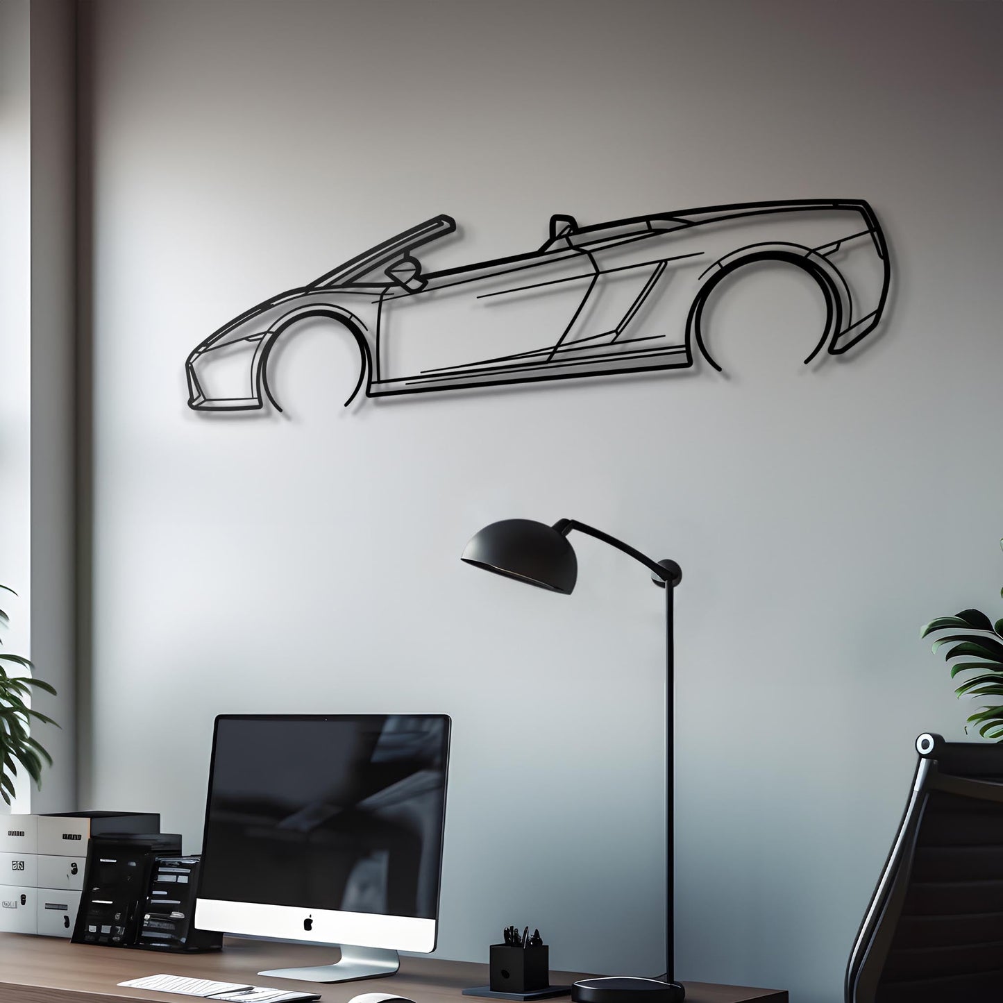 2007 Gallardo Spyder Metal Silhouette