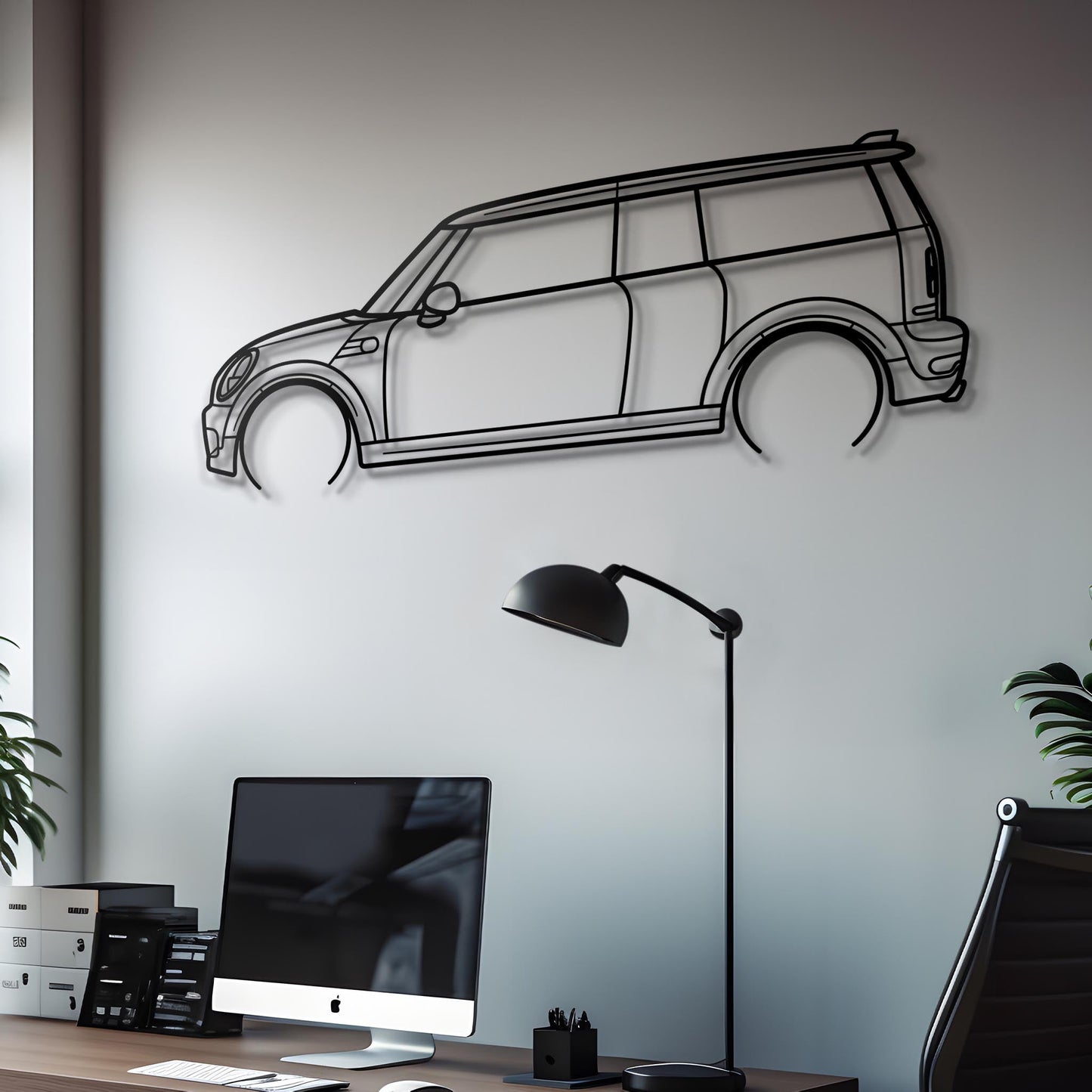 2008 Clubman Metal Silhouette