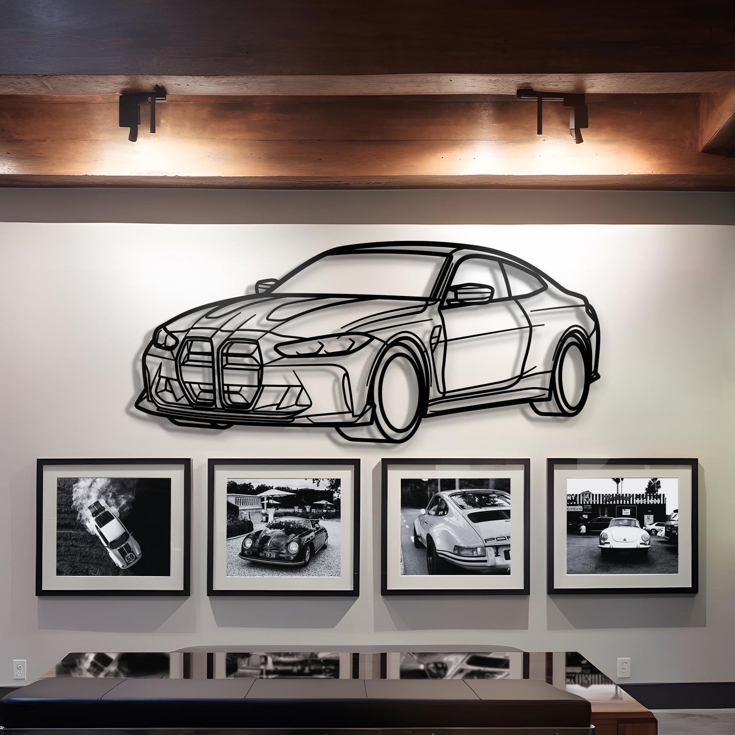2022 M4 G82 Diagonal Metal Silhouette