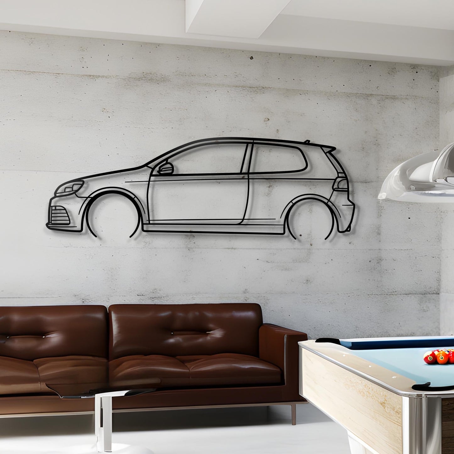 2012 Golf GTI Metal Silhouette