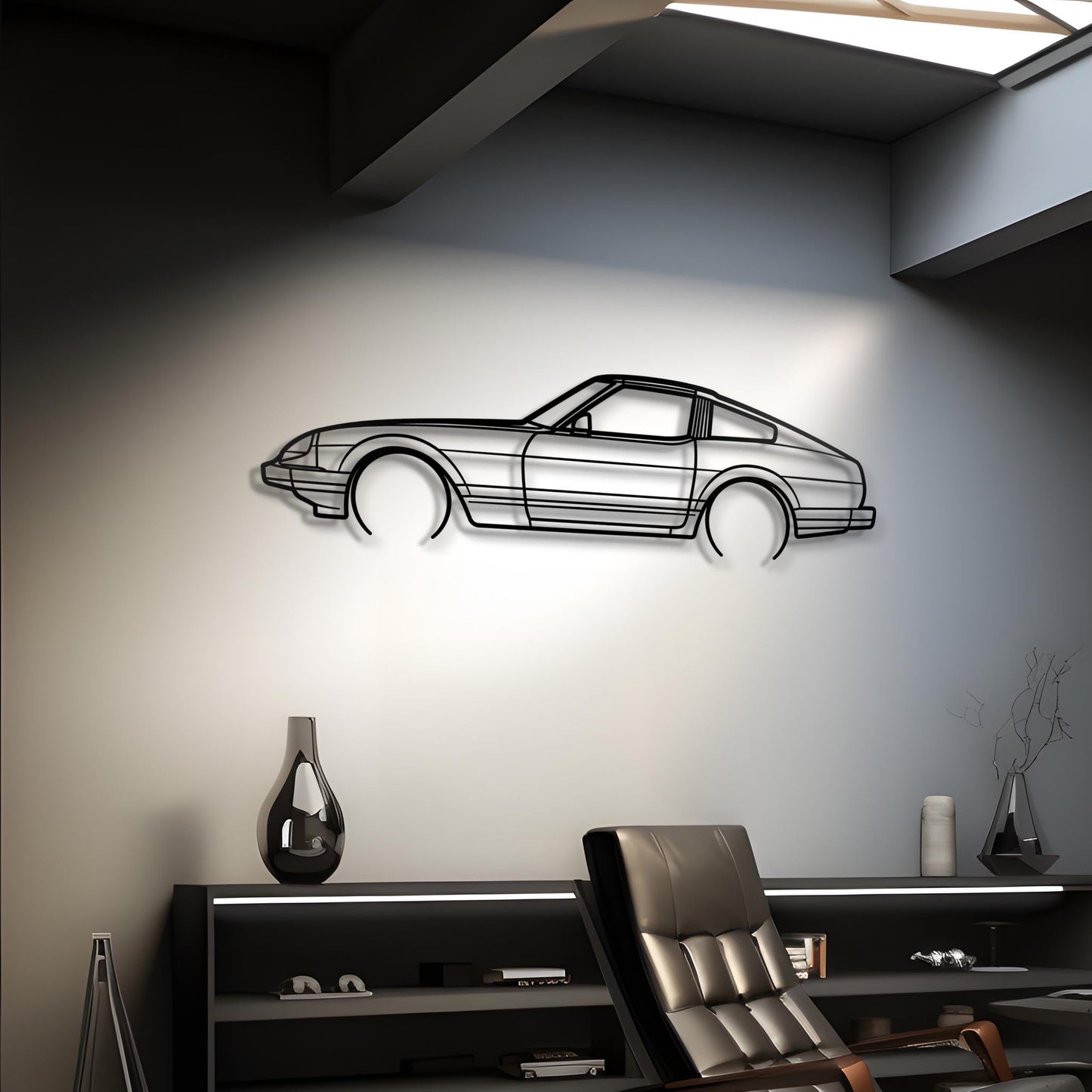 1982 280ZX Metal Silhouette