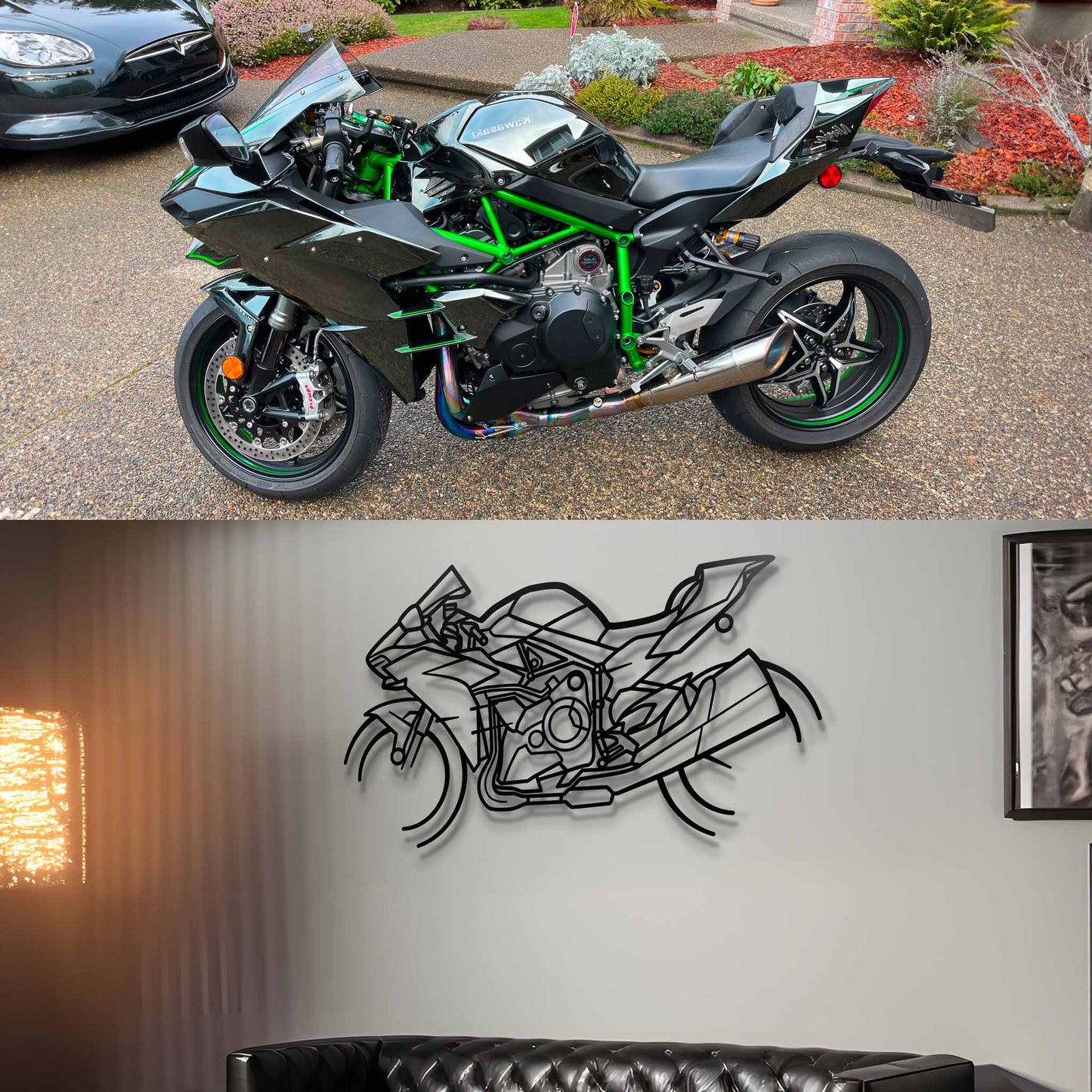 {{product.title}} Steel Wall Art — Custom Laser Cut Silhouettes by {{shop.name}}