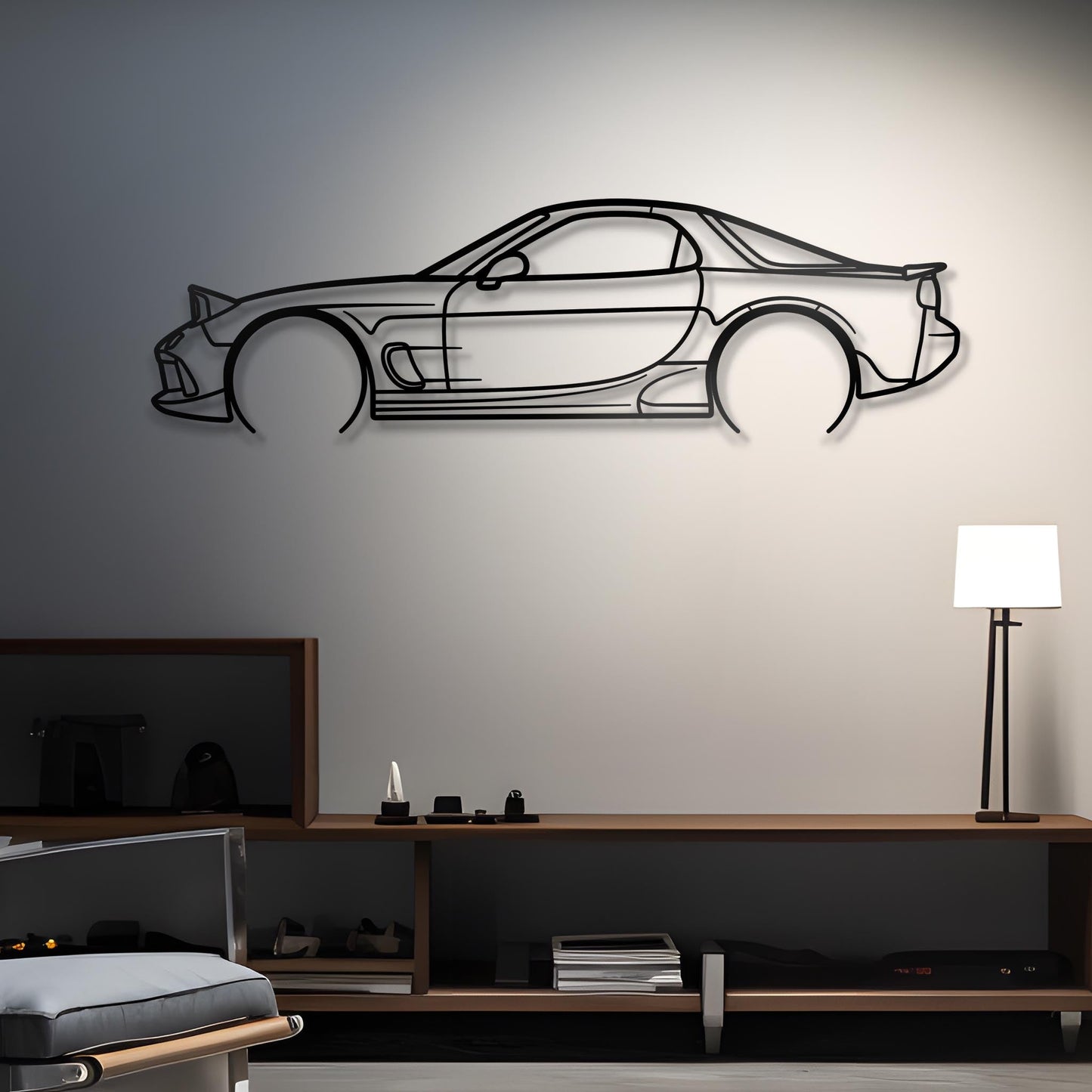 1993 Mazda FD RX-7 Metal Silhouette