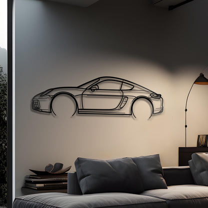 2015  718 Cayman GTS Metal Silhouette