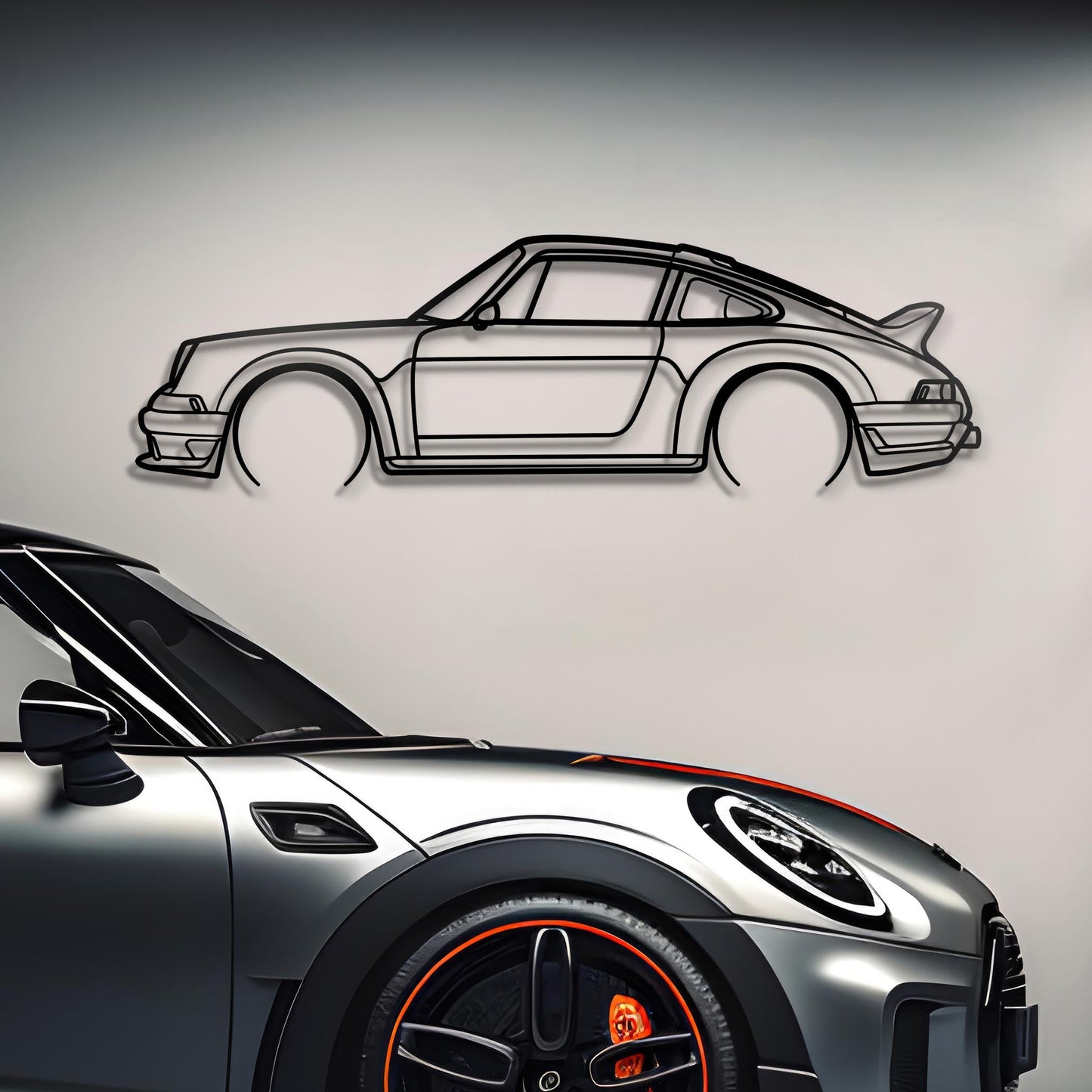 1994 Porsche 911 (964) S Singer Metal Silhouette