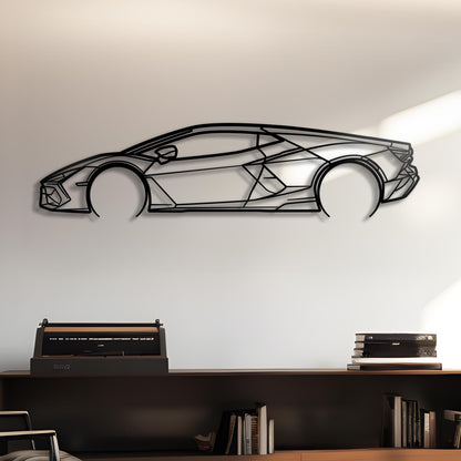 2024 Lamborghini Revuelto Metal Silhouette