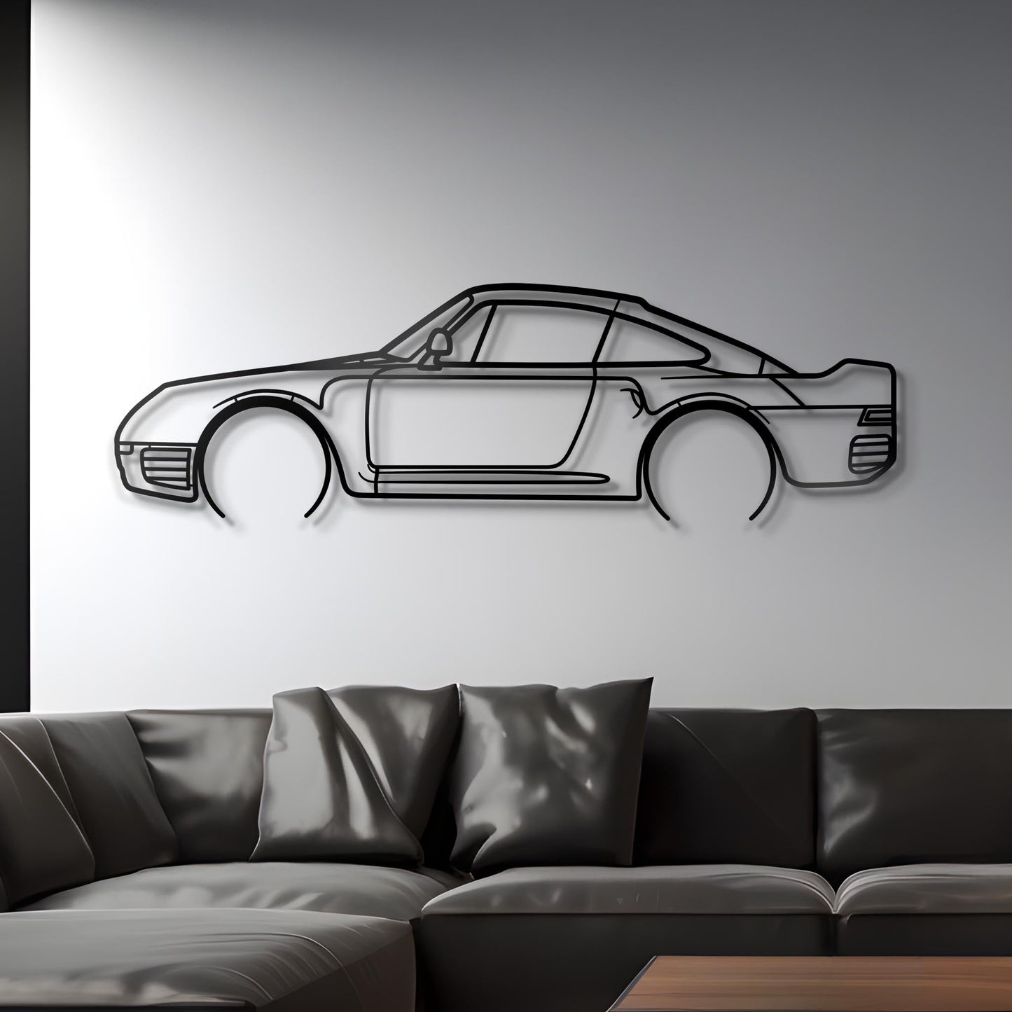 1993 Porsche 911 959 Metal Silhouette