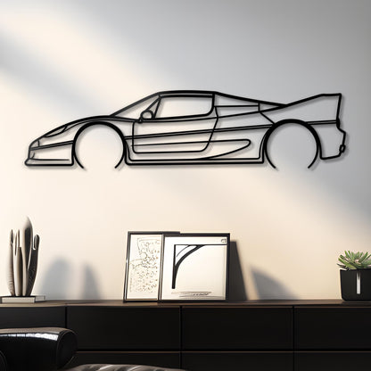 1997 Ferrari F50 Metal Silhouette