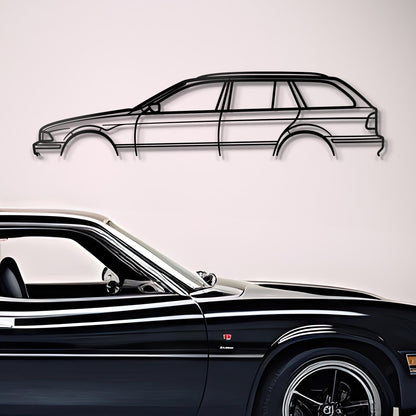 2001  E39 Wagon Cut Metal Silhouette