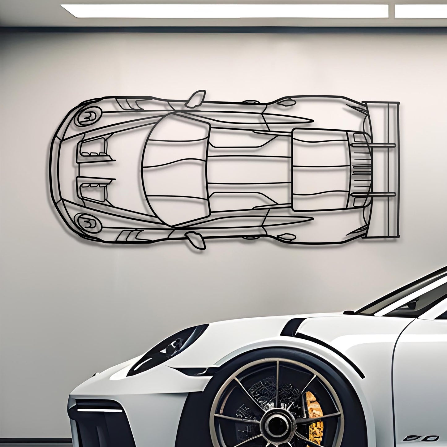 2023 Porsche 911 (992) GT3 RS Top Metal Silhouette