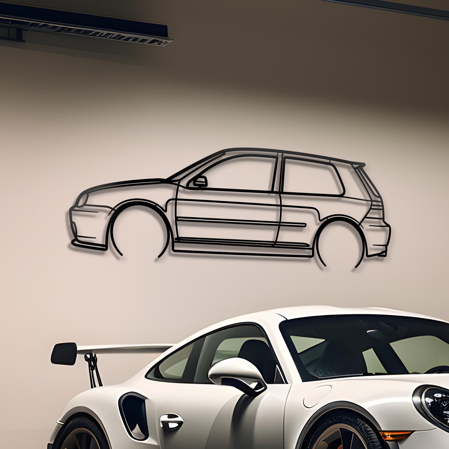 2003 Volkswagen Golf 4 GTI Metal Silhouette