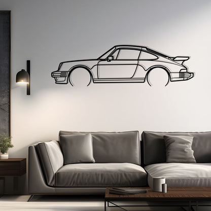1980 911 Turbo S Metal Silhouette