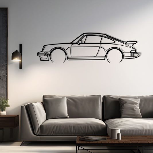 1980 911 Turbo S Metal Silhouette