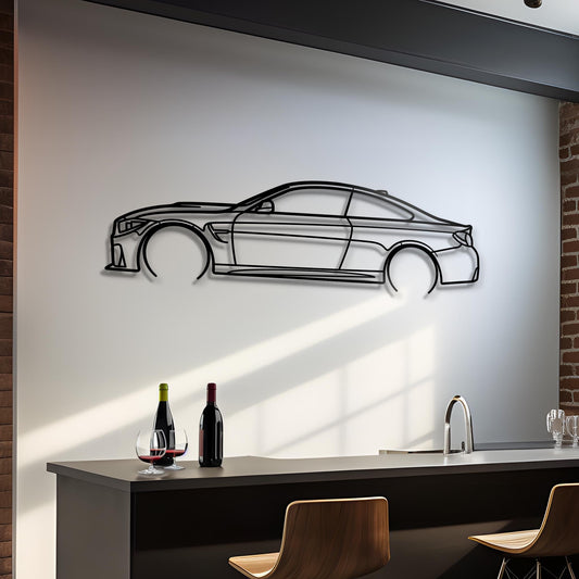 2016 BMW M4 Metal Silhouette